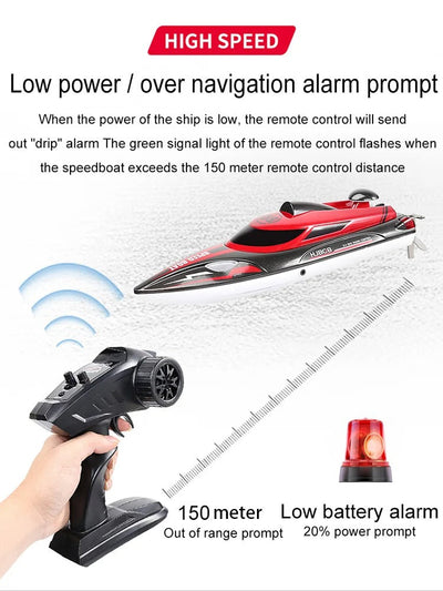 Rc Boat - Remote Control Boat - High Speed Remote Control Racing Ship