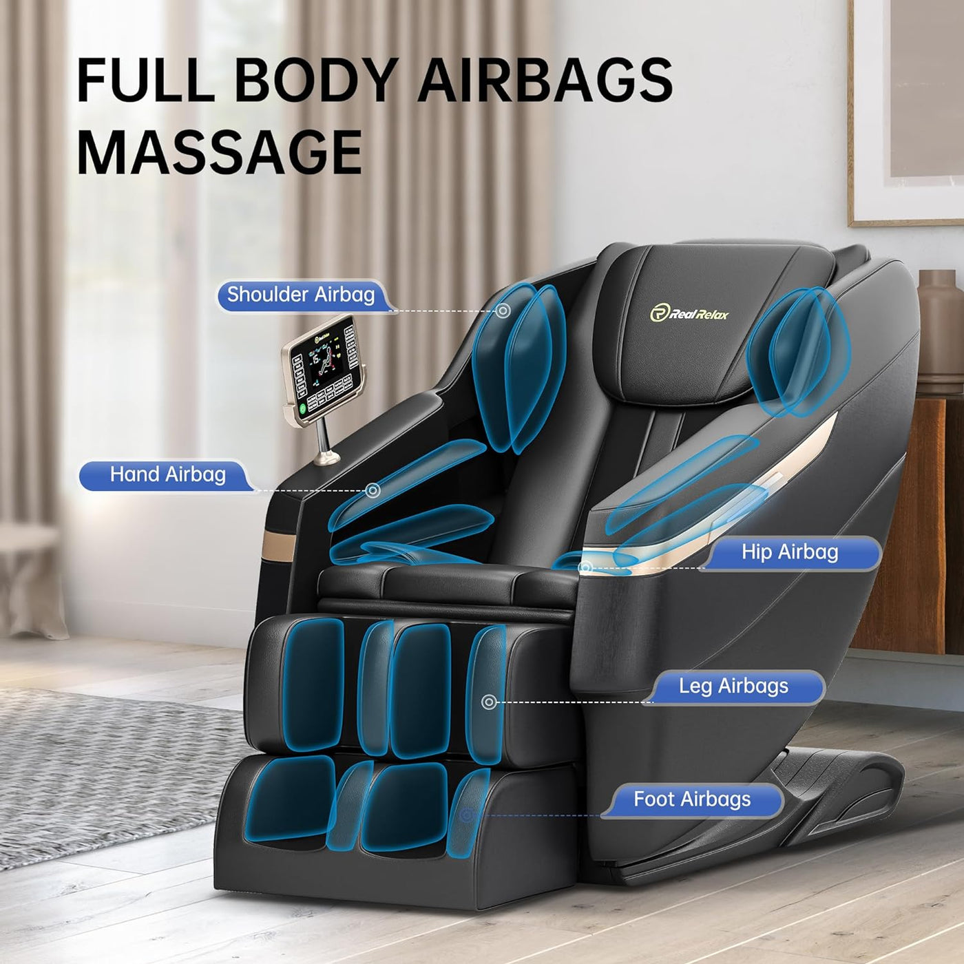 Real Relax FBM- Full Body Massage Chair - Massage Chair	- Massager For Chair