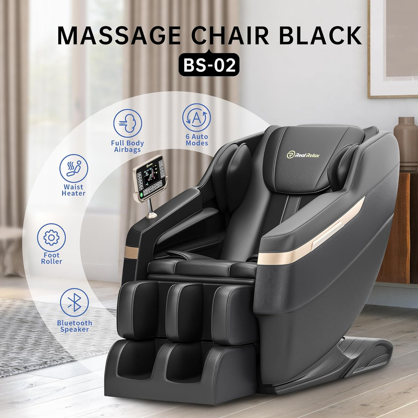 Real Relax FBM- Full Body Massage Chair - Massage Chair	- Massager For Chair