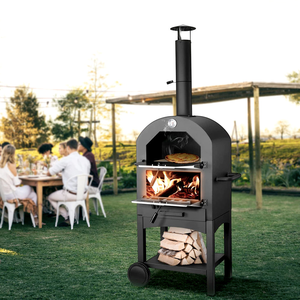 Outdoor Wood Pizza Ovens - Portable Backyard Wood Fired Pizza Oven