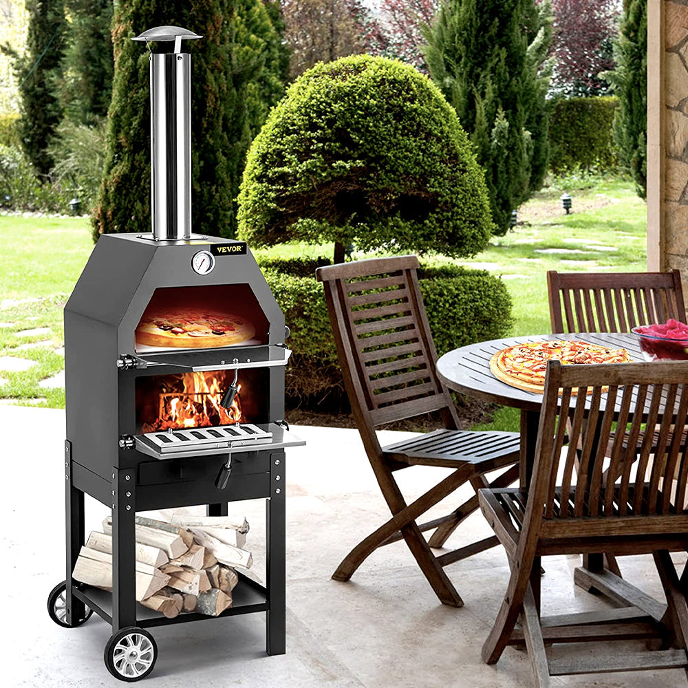 Outdoor Wood Pizza Ovens - Portable Backyard Wood Fired Pizza Oven