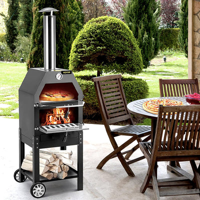 Outdoor Wood Pizza Ovens - Portable Backyard Wood Fired Pizza Oven