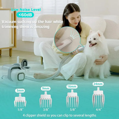 Pet Grooming Vacuum - Dog Vacuum Brush - Dog Grooming Vacuum