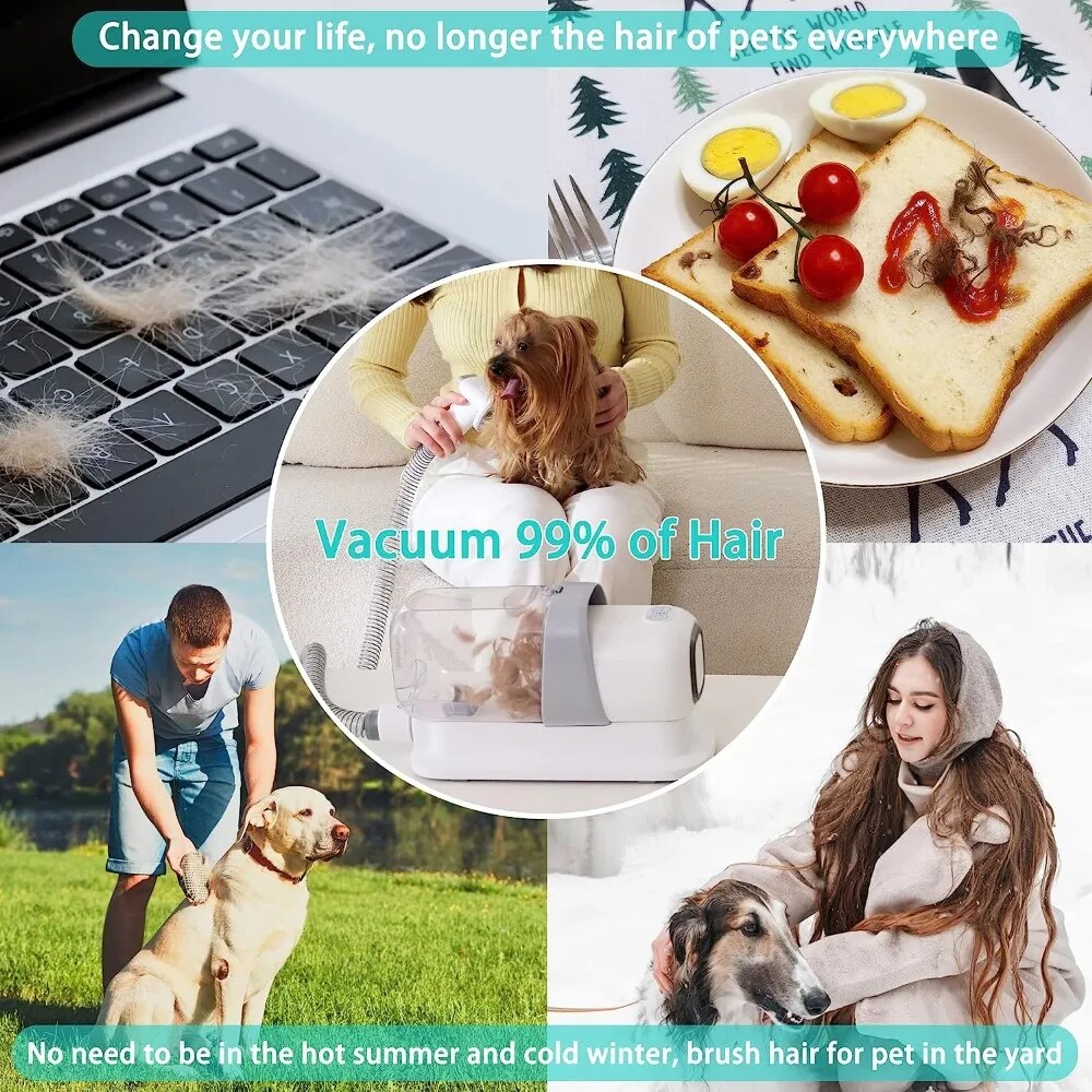 Pet Grooming Vacuum - Dog Vacuum Brush - Dog Grooming Vacuum